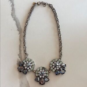 Banana Republic Silver Necklace with Intricate Design